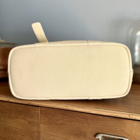 Emotional World Large Vintage Tote Bag Cotton Linen Beige Artsy Unique - Picture 5 of 9